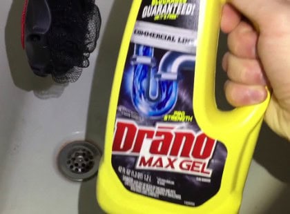 Do you have to flush Drano with hot water