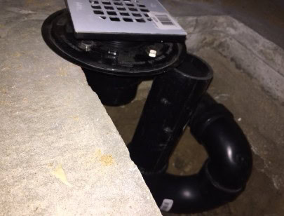 Shower p-trap low profile