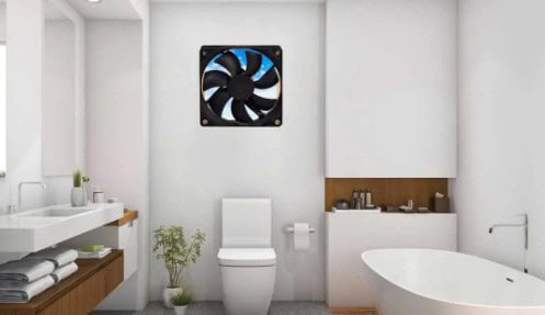 Flexible insulated duct for bathroom fan