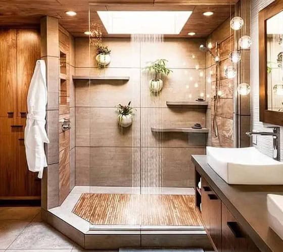 How to install teak shower floor