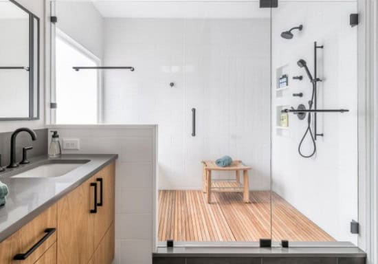 Teak shower floor maintenance