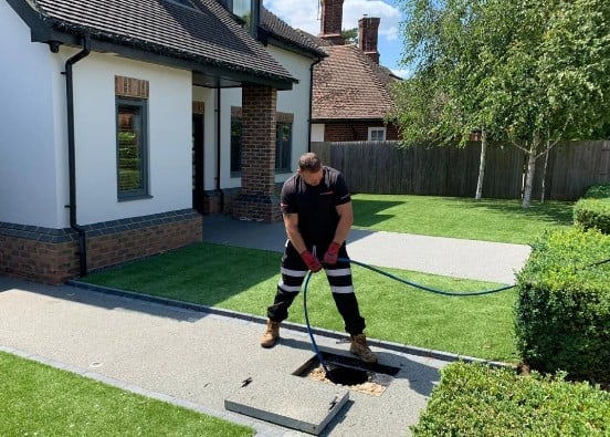 Sewage coming out of outside drain