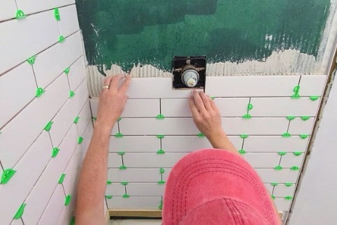 Wall tile installation methods