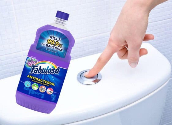 Is it safe to put Pine Sol in the toilet tank