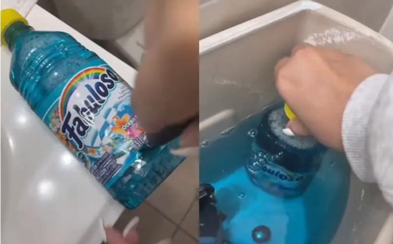 What is safe to put in toilet tank?