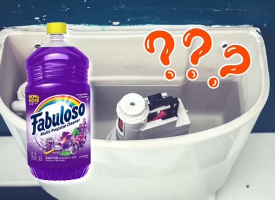 Is it okay to put Fabuloso in your toilet tank?