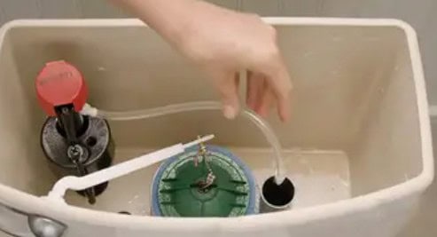 Toilet refill tube clogged